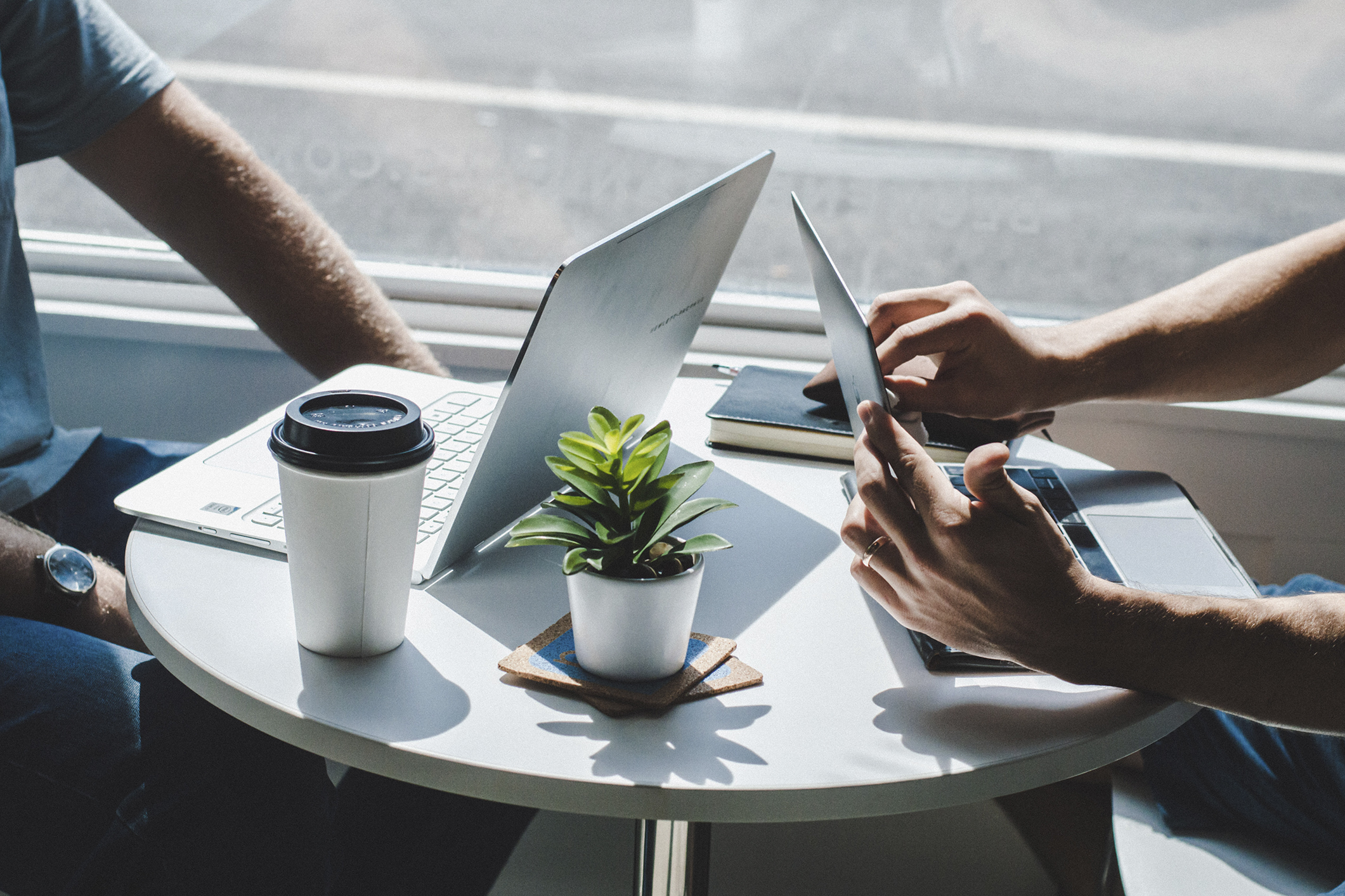 Business people talking in meeting